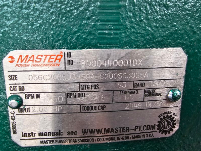 MASTER POWER TRANSMISSION 056C200S038S5A C200S038S5A NSNP