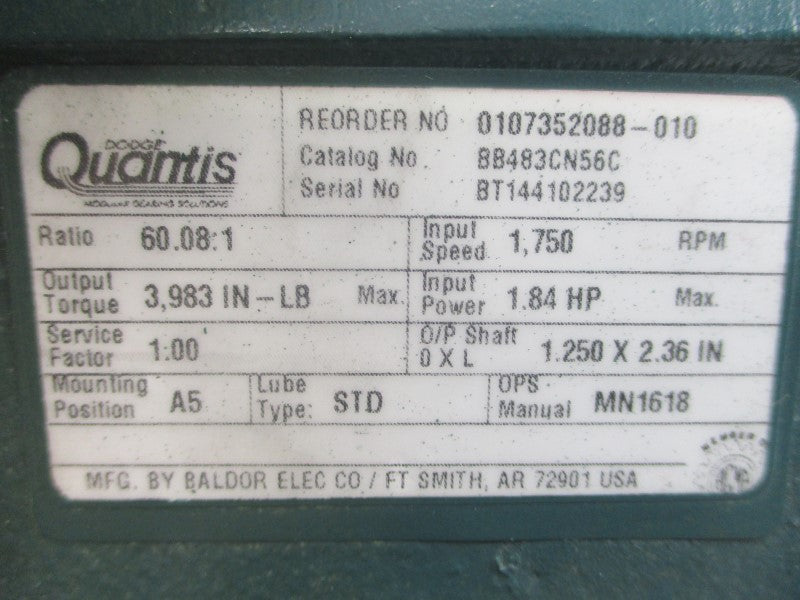 DODGE BB483CN56C NSNP