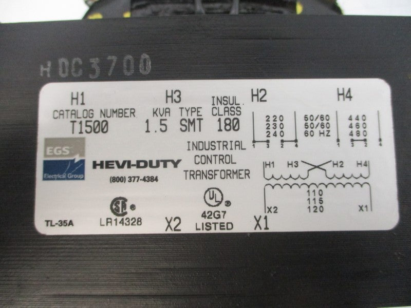 HEVI-DUTY T1500 480V UNMP