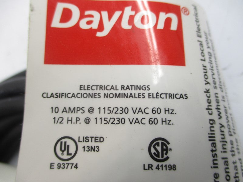 DAYTON 3BY75 115/230VAC 10A NSMP