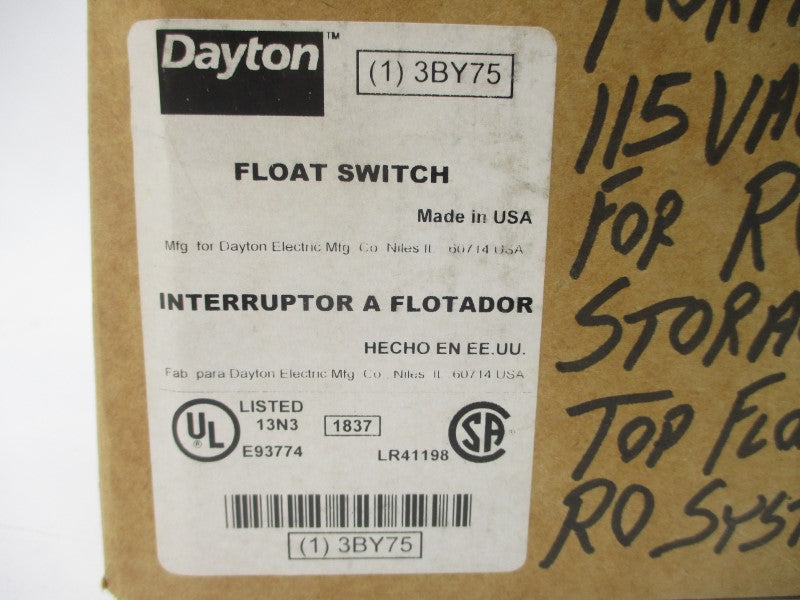 DAYTON 3BY75 115/230VAC 10A NSMP