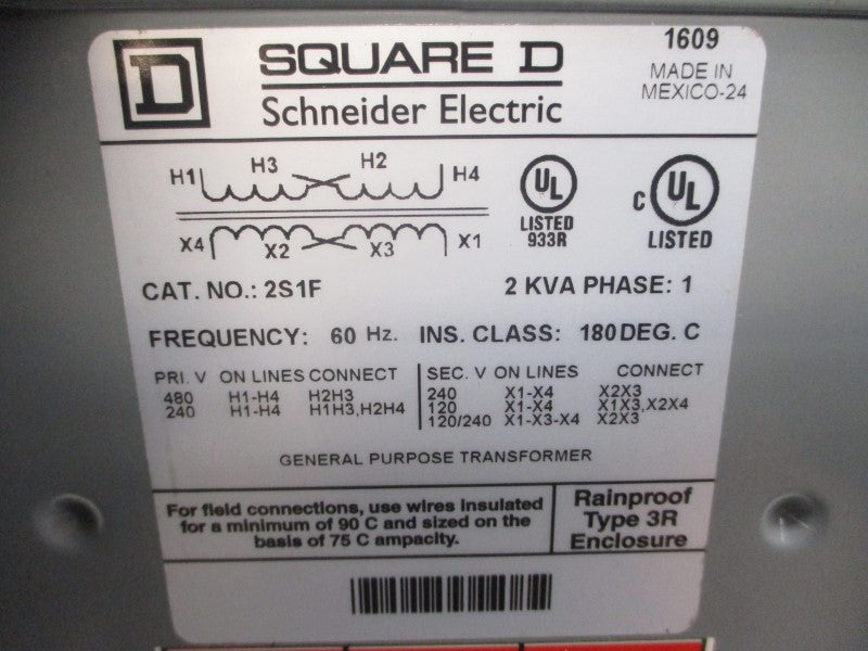 SQUARE D 2S1F 240/480V (AS PICTURED) UNMP