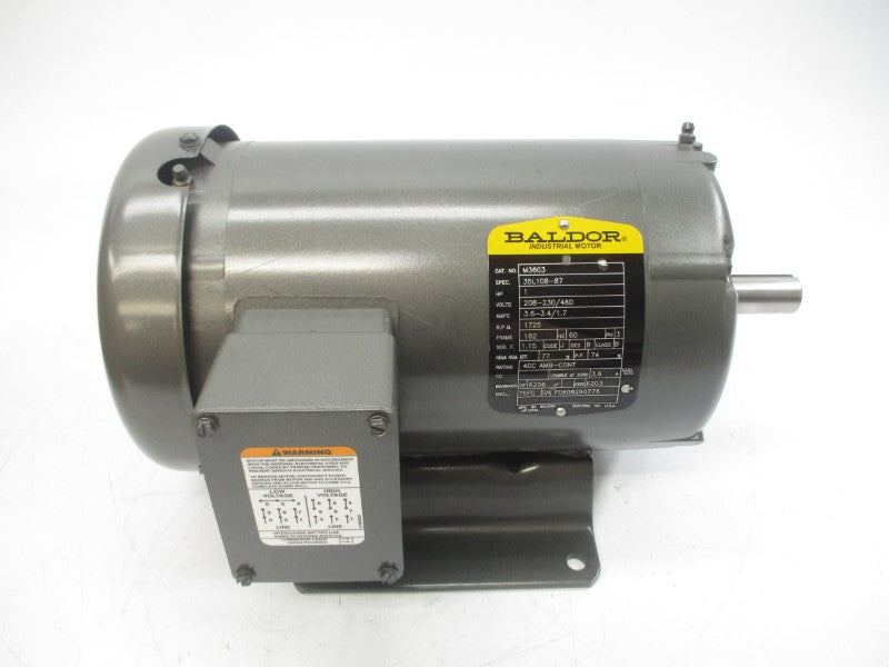 BALDOR M3603 35L108-87 208-230/460V 3.6-3.4/1.7A NSMP