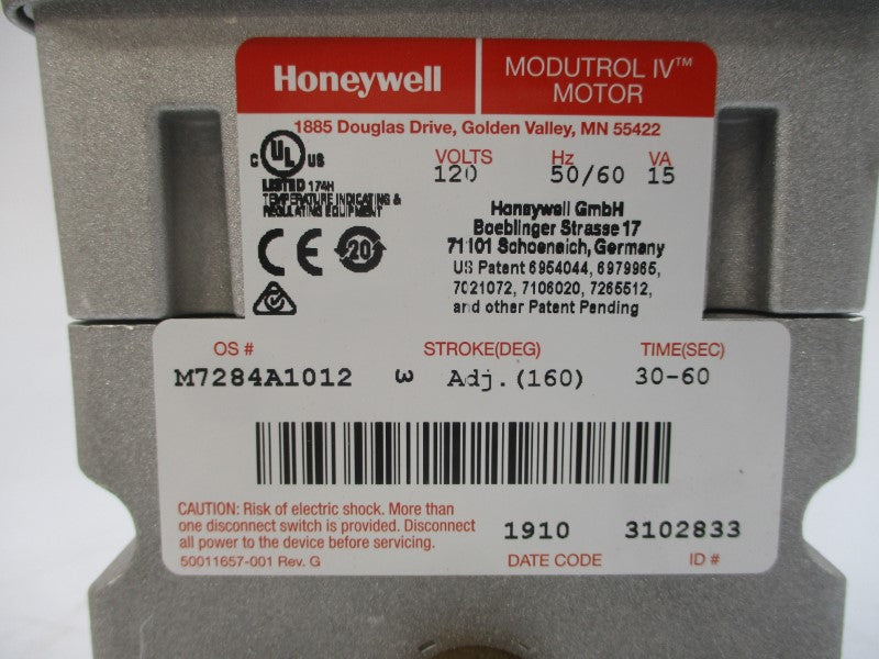 HONEYWELL M7284A1012 120V 30-60S NSMP