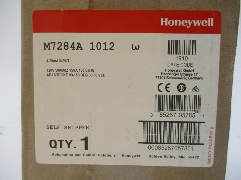 HONEYWELL M7284A1012 120V 30-60S NSMP