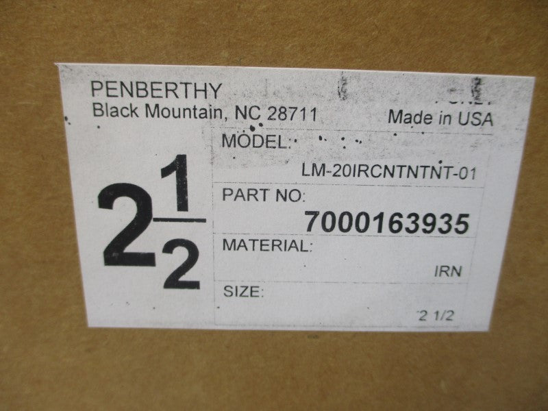 PENBERTHY 7000163935 LM-20IRCNTNTNT-01 2-1/2" NSMP
