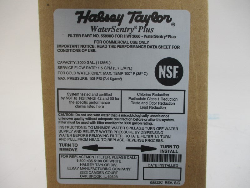 HALSEY TAYLOR 55898C 105PSI NSMP