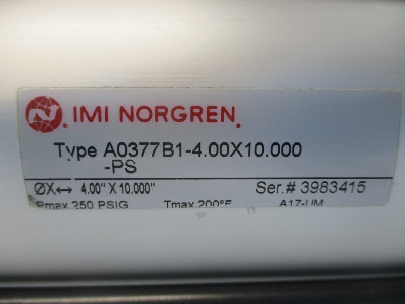 IMI NORGREN A0377B1-4.00X10.000-PS 250PSI NSNP