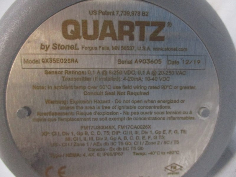 AVCO XL0071U-S80-SCW-Y00 QX35E02SRA 20-250VAC 0.1A 116PSI 1" NSNP