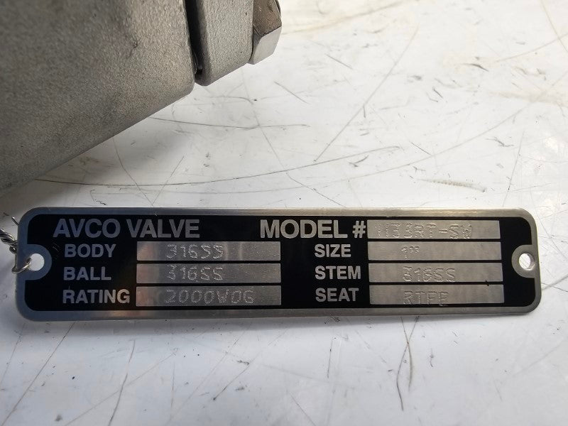 AVCO XL0071U-S80-SCW-Y00 QX35E02SRA 20-250VAC 0.1A 116PSI 1" NSNP