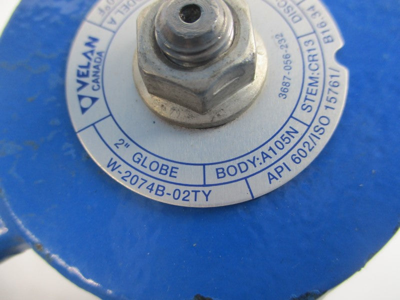 VELAN W-2074B-02TY 1975PSI 2" NSNP