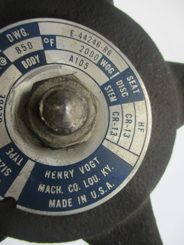 HENRY VOGT 12141 E-44246-R6 A105 CR-13 1-1/4" NSNP