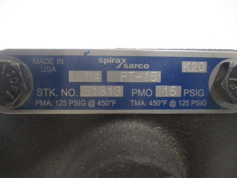 SPIRAX SARCO FT-15 51313 15/125PSI 1-1/4" NSNP