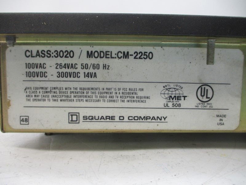 SQUARE D 3020 CM-2250 100-264VAC UNMP