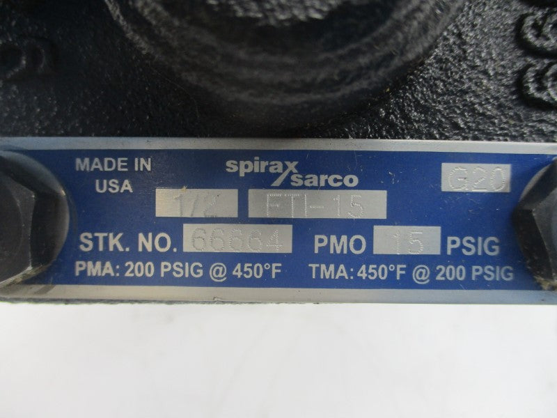 SPIRAX SARCO FTI-15 66664 200PSI 1/2" NSNP
