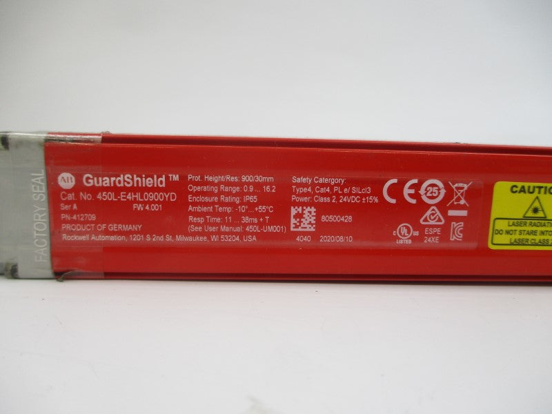 ALLEN BRADLEY 450L-E4HL0900YD SER. A F/W 4.001 24VDC NSNP