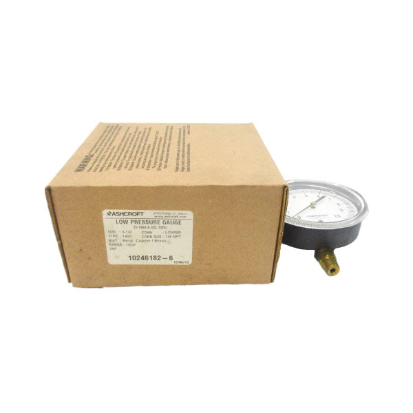 ASHCROFT 35-1490-A-02L-10IW 0-10H2O 3-1/2" NSMP