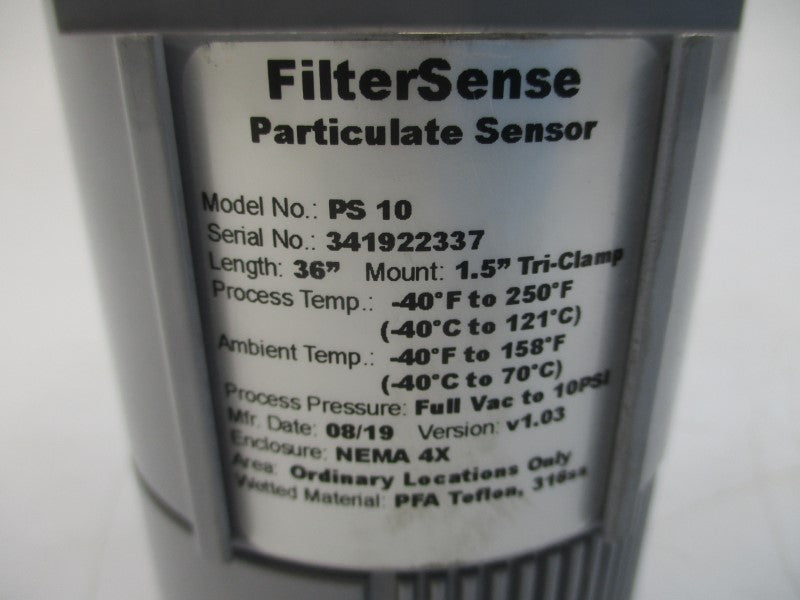 FILTERSENSE PS10 10PSI 1-1/2" STEM36 NSNP