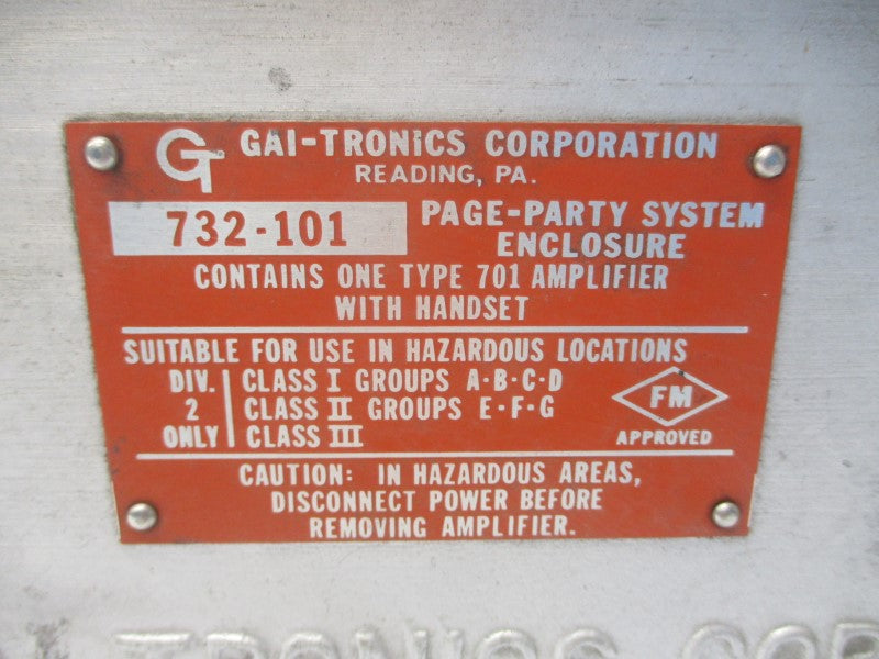 GAI-TRONICS 732-101 UNMP