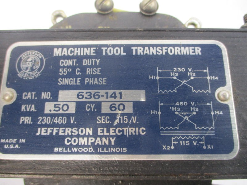 JEFFERSON ELECTRIC 636-141 230/460V UNMP