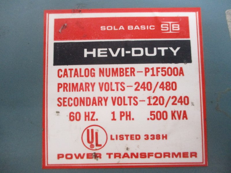 SOLA BASIC P1F500A 240/480V UNMP