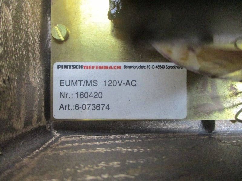 PINTSCH TIEFENBACH EUMT/MS 6-073674 120VAC NSNP