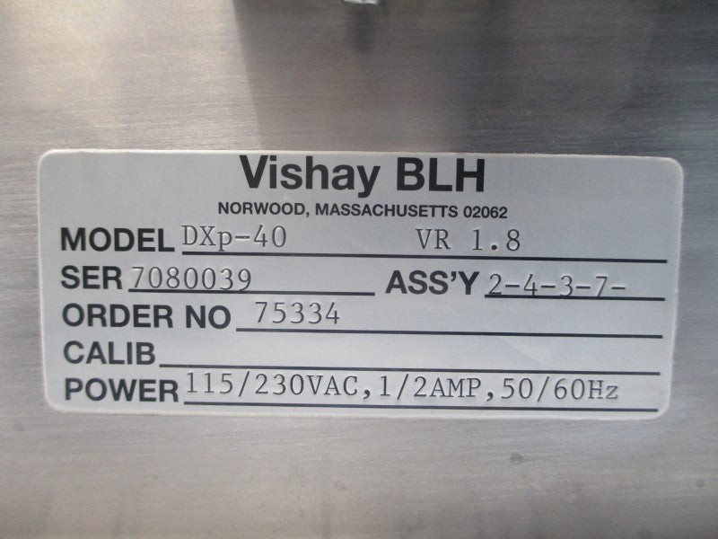VISHAY BLH DXP-40 115/230VAC 1/2A NSNP