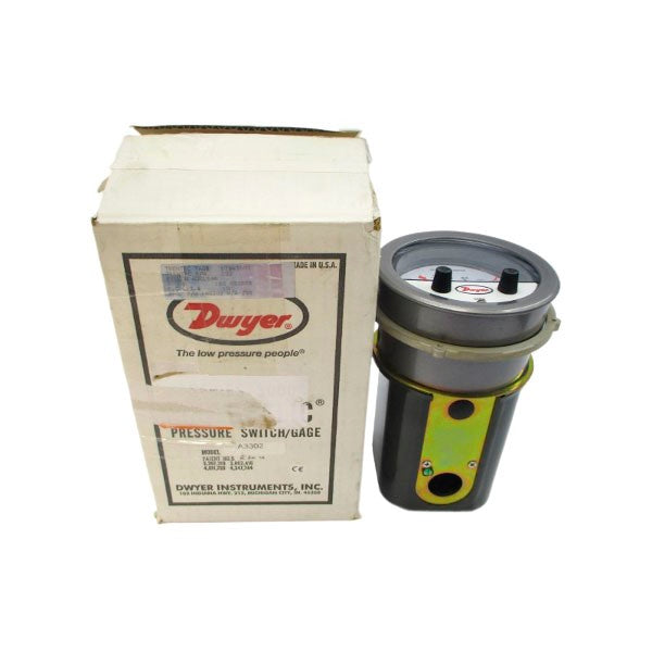 DWYER A3302 120/240VAC 10A 25PSI 1.0-0-1.0H2O NSMP