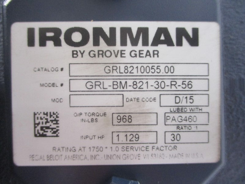 IRONMAN GRL8210055.00 GRL-BM-821-30-R-56 NSMP