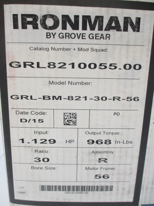 IRONMAN GRL8210055.00 GRL-BM-821-30-R-56 NSMP