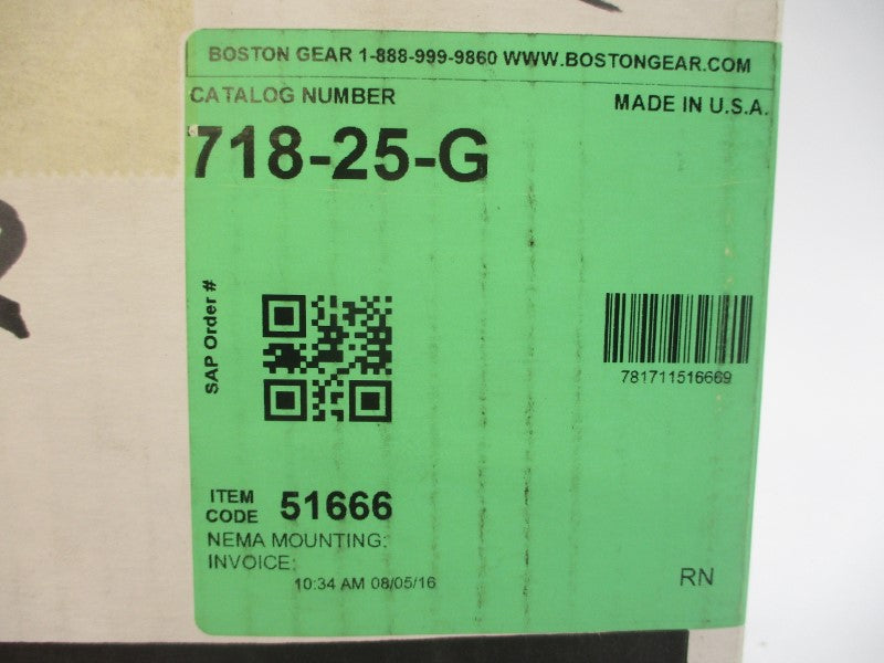 BOSTON GEAR 718-25-6 NSMP