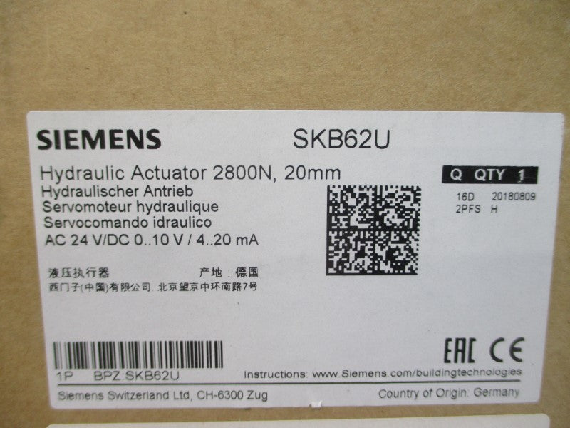 SIEMENS SKB62U 24VAC/DC NSMP