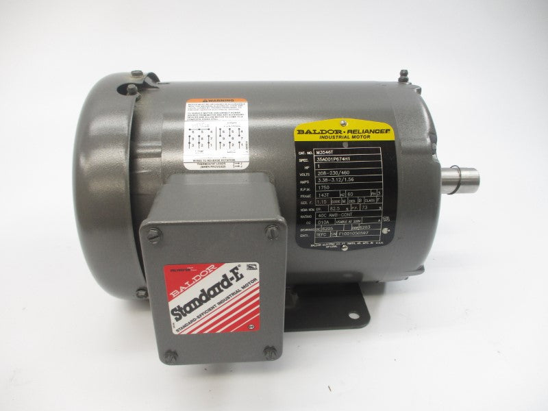 BALDOR M3546T 35A001P674H1 208-230/460V 3.38-3.12/1.56A NSMP