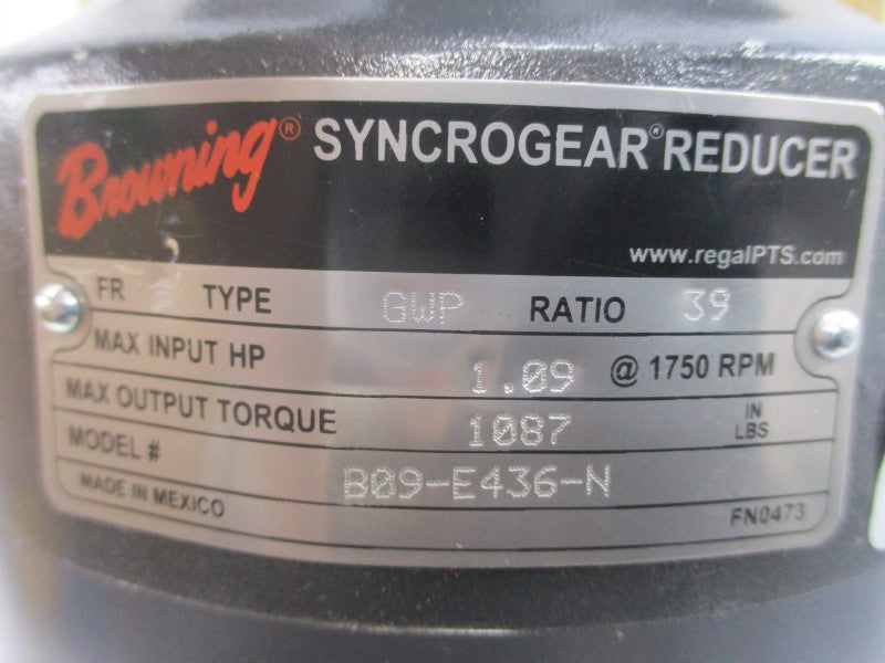 BROWNING E436 B09-E436-N 208-230/460V 1.95-1.76/0.88A NSMP