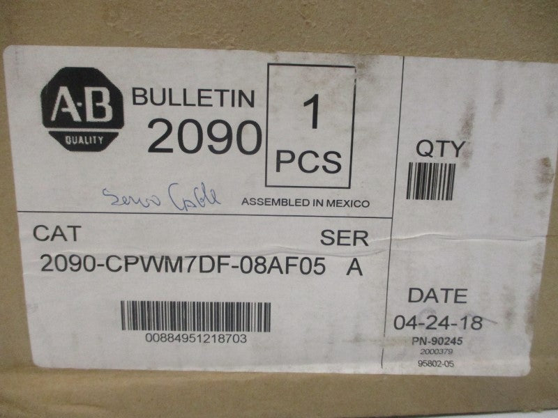 ALLEN BRADLEY 2090-CPWM7DF-08AF05 SER. A 600V (BR/WH) NSMP
