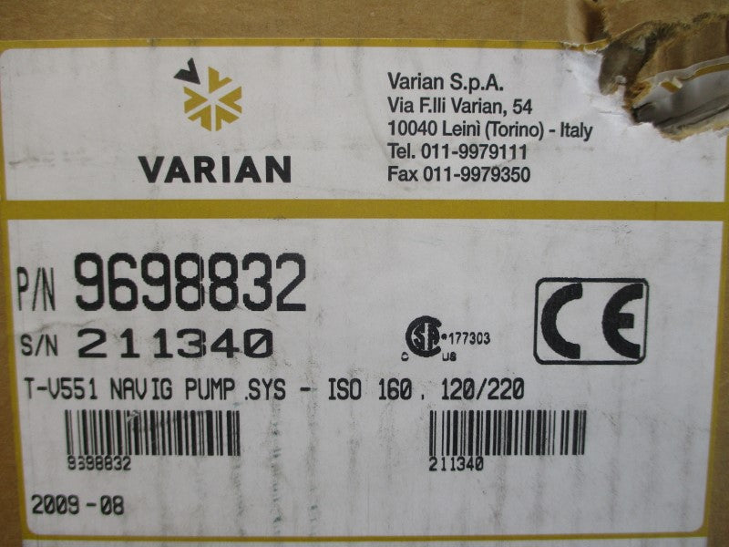 VARIAN 9698832 T-V551 54VAC NSMP