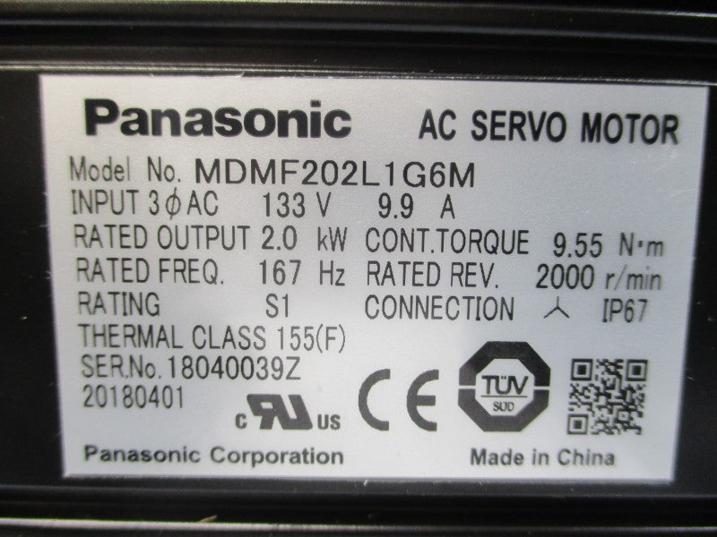 PANASONIC MDMF202L1G6M 133VAC 9.9A NSNP