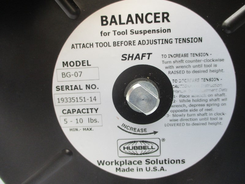 HUBBELL BG-07 GR624025 5-10LBS NSMP