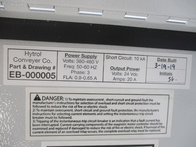 HYTROL EB-000005 380-460V 0.9-0.65A NSMP