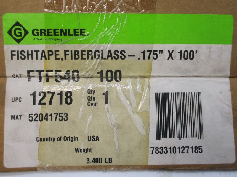 GREENLEE FTF540-100 100FT NSMP