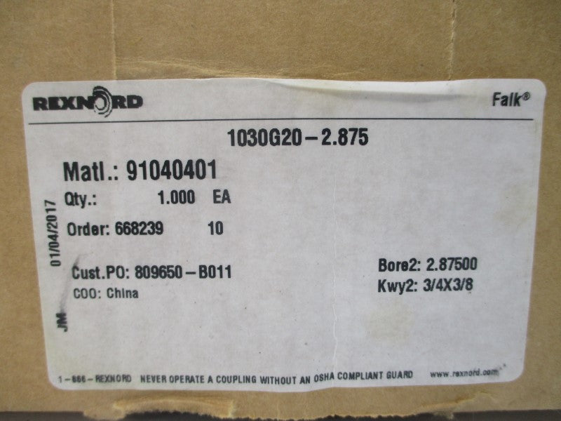 REXNORD 1030G20-2.875 NSMP