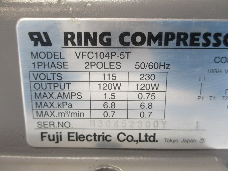 FUJI ELECTRIC VFC104P-5T 115/230V 1.5/0.75A UNMP