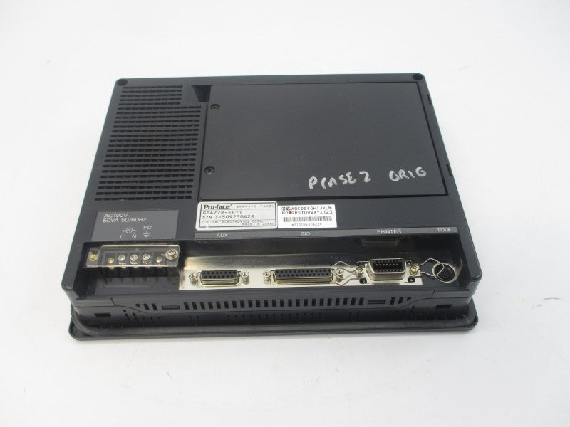 PRO-FACE GP477R-EG11 100VAC REV. P UNMP