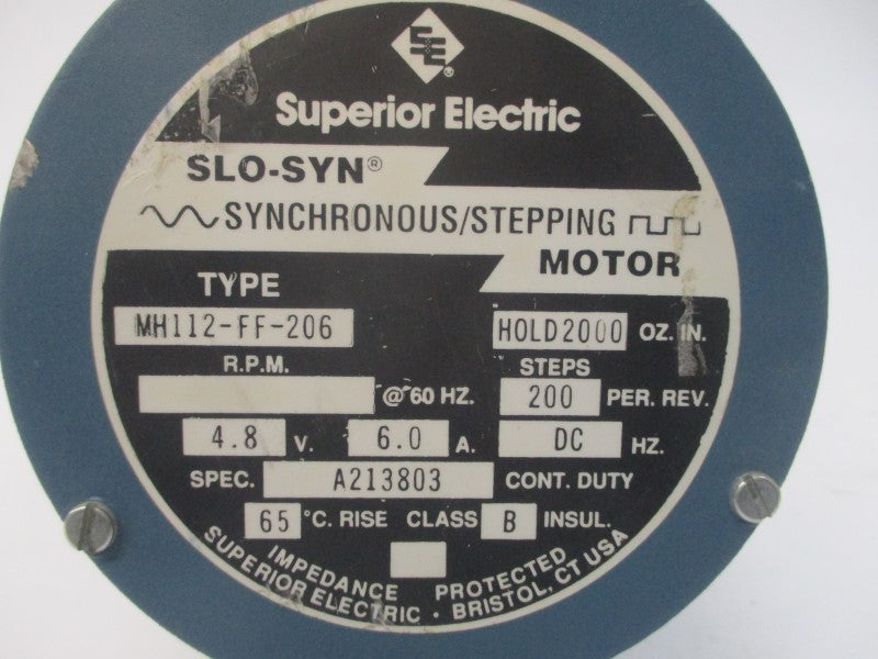 SUPERIOR ELECTRIC MH112-FF-206 4.8VDC 6.0A UNMP
