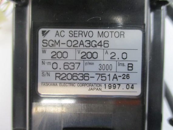 YASKAWA ELECTRIC SGM-02A3G46 200VAC 2.0A NSMP