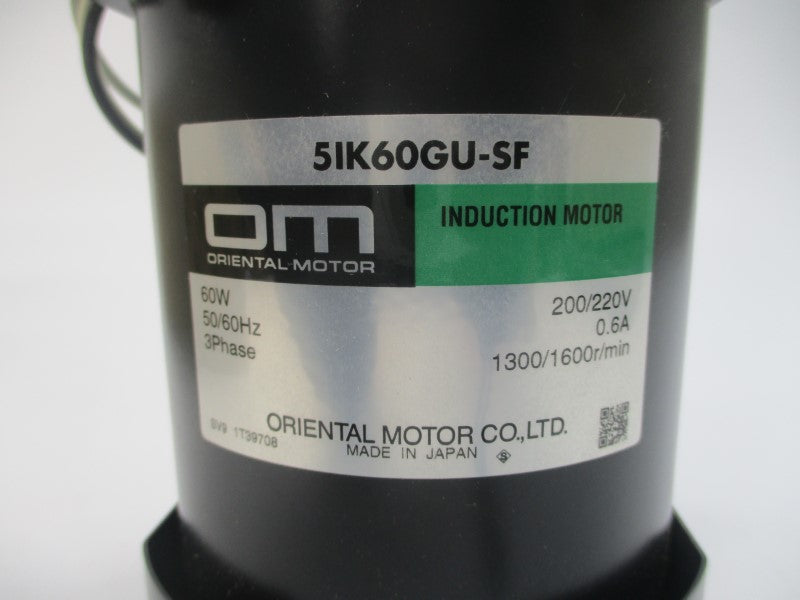 ORIENTAL MOTOR 5IK60GU-SF 200/220V 0.6A NSMP