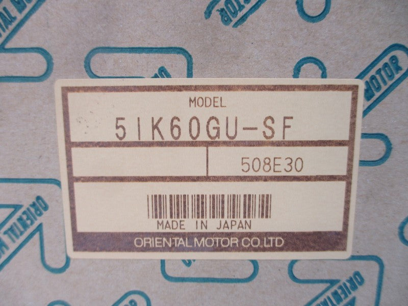 ORIENTAL MOTOR 5IK60GU-SF 200/220V 0.6A NSMP