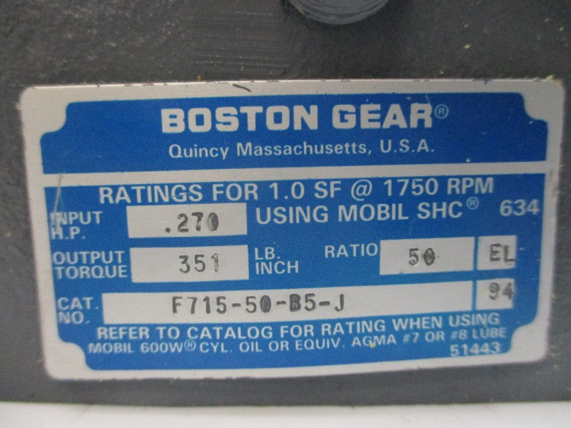 BOSTON GEAR F715-50-B5-J NSMP