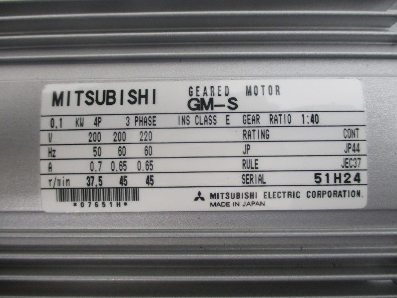 MITSUBISHI GM-S KEG-B9416-01 200/220V 0.7/0.65A NSMP