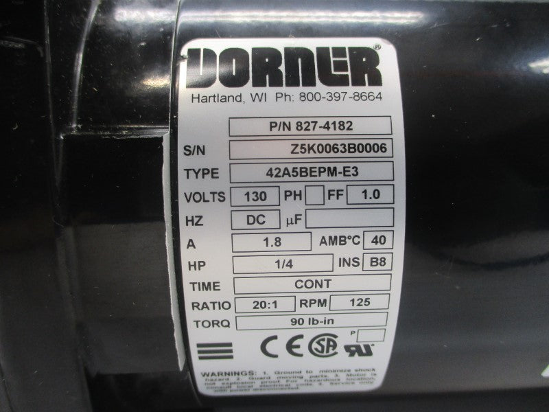 DORNER 827-4182 42A5BEPM-E3 130V 1.8A NSNP